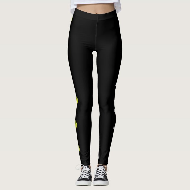 Leggings Guêtres de balle de tennis (Devant)