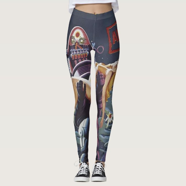 Leggings Guêtres de bande dessinée (Devant)
