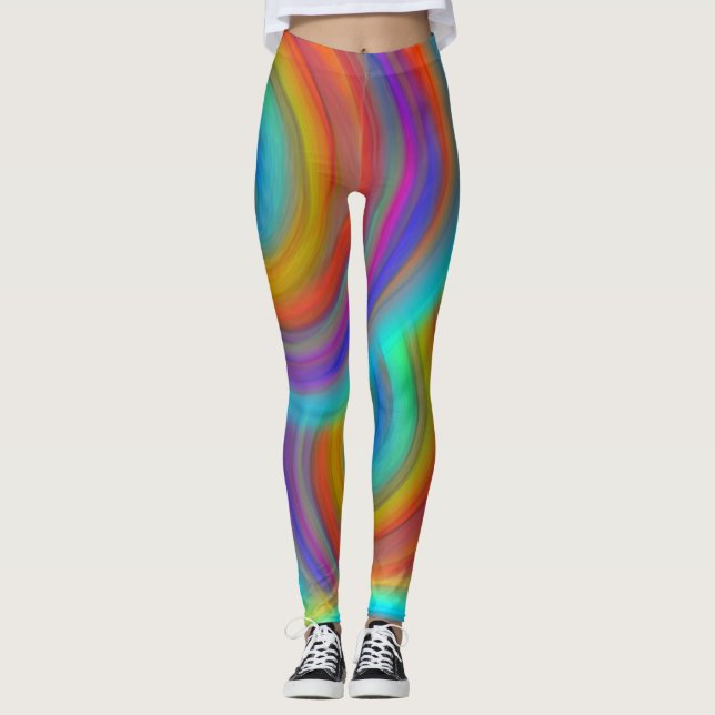 Leggings Guêtres de baratte de couleur par Julie Everhart (Devant)