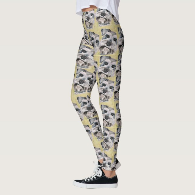 Leggings Guêtres de barbe de Schnauzer (Gauche)