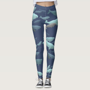 Leggings Guêtres de beluga de bébé de guêtres de baleine de
