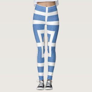 Leggings Guêtres de bleu de frette de lion