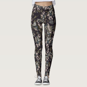 Leggings Guêtres de Boston Terrier Camo