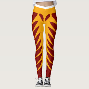 Leggings Guêtres de Bourgogne et d'or