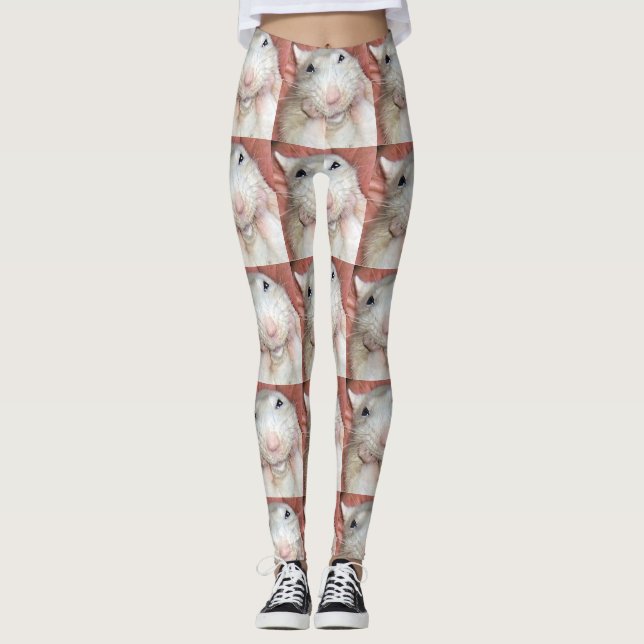 Leggings Guêtres de Bridget de rat d'animal familier (Devant)