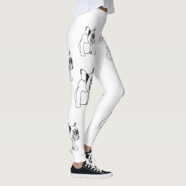 Leggings Guêtres de Buldog de Français de bouledogue de (Droite)
