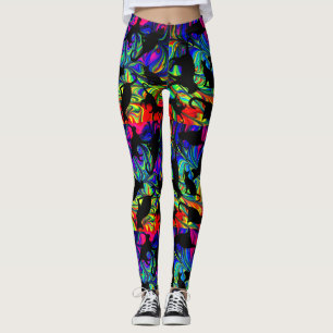Leggings Guêtres de chat d'arc-en-ciel
