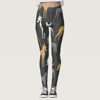 Leggings Guêtres de chien de great dane imprimées