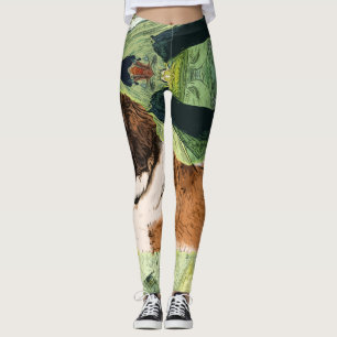 Leggings Guêtres de chien de St Bernard