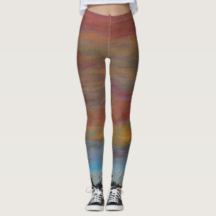 Leggings Guêtres de ciel de coucher du soleil