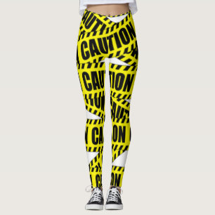 Leggings Guêtres de conception de bande de précaution