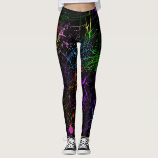 Leggings Guêtres de conception d'éclaboussure