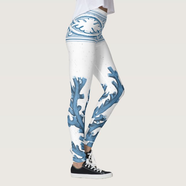 Leggings Guêtres de corail bleues (Droite)