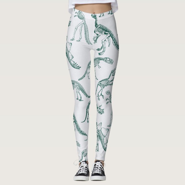 Leggings Guêtres de dinosaure (Devant)