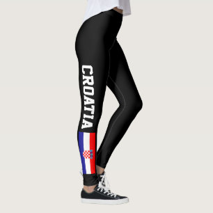 Leggings Guêtres de drapeau de la Croatie pour la séance
