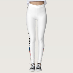 Leggings Guêtres de drapeau de Porto Rico pour les sports