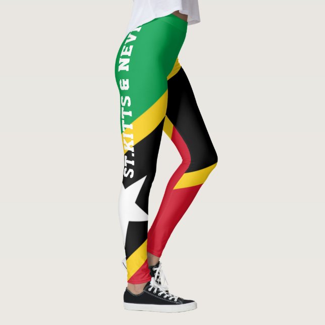 Leggings Guêtres de drapeau de St.Kitts et du Niévès (Droite)