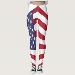 Leggings Guêtres de drapeau des Etats-Unis