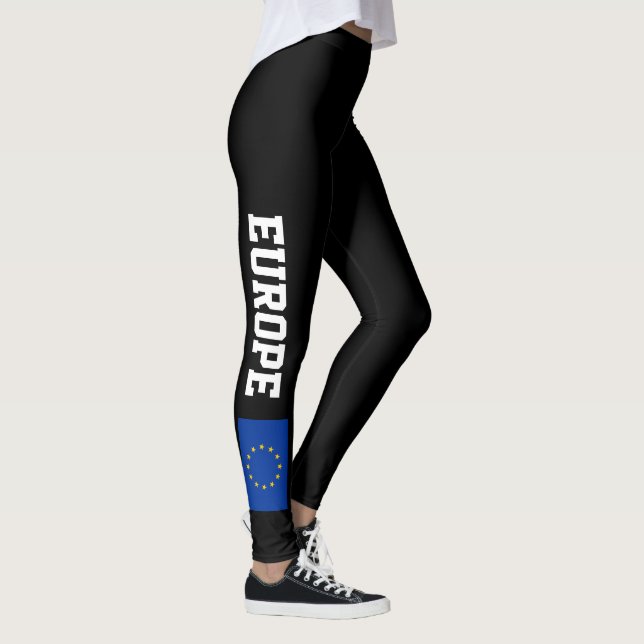 Leggings Guêtres de drapeau d'Union européenne pour la (Droite)