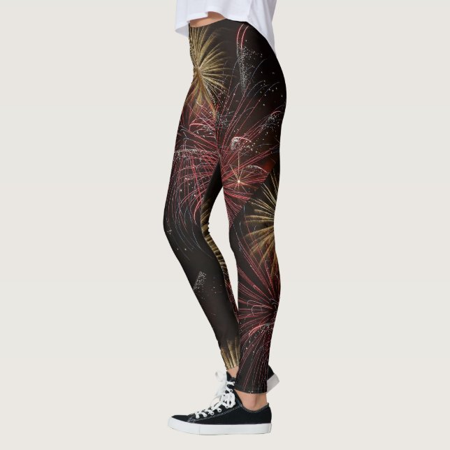 Leggings Guêtres de feux d'artifice (Gauche)