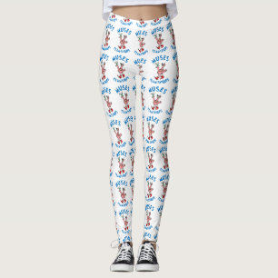 Leggings Guêtres de Flamant rose - grand logo