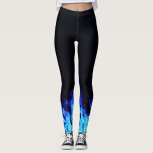 Leggings Guêtres de flamme bleue