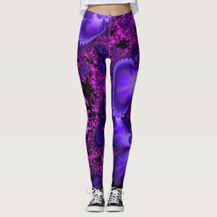 Leggings Guêtres de fractale de fleur