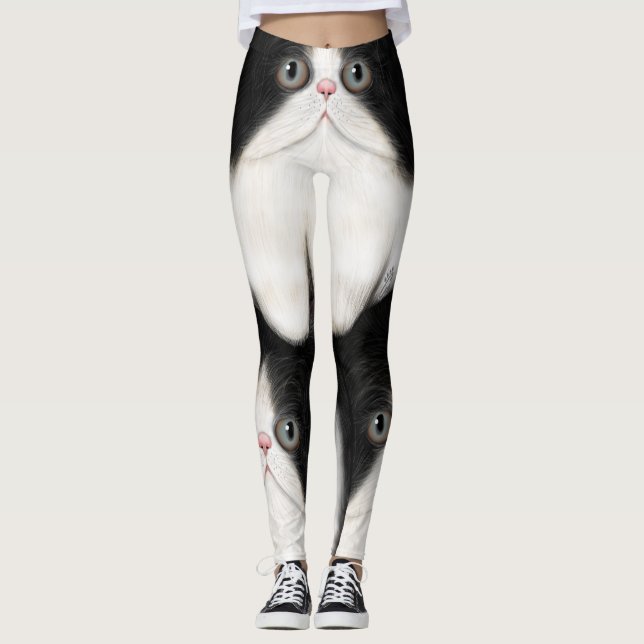 Leggings Guêtres de Furball d'amoureux des chats (Devant)