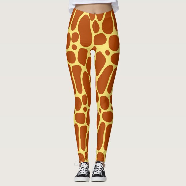 Leggings Guêtres de girafe (Devant)