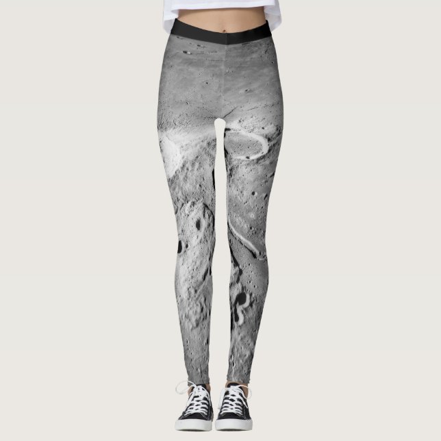 Leggings Guêtres de la surface lunaire | (Devant)