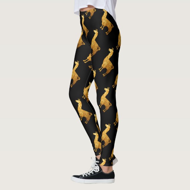 Leggings Guêtres de lama d'or (Gauche)