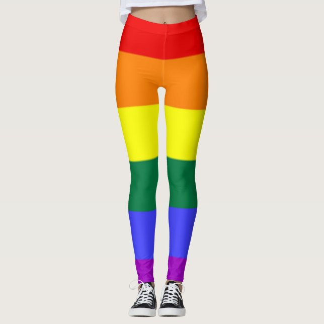 Leggings Guêtres de l'arc-en-ciel de TR-AA-Tan (Devant)