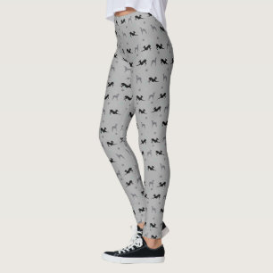 Leggings Guêtres de lévrier italien avec Iggys bleu
