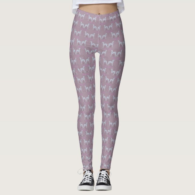 Leggings Guêtres de lévrier italien, Lularoe (Devant)