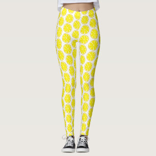Leggings Guêtres de Lmeon d'agrume d'été - copie de tuile