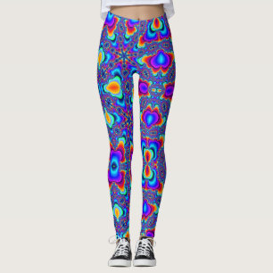 LEGGINGS GUÊTRES DE MARDI GRAS (EXPLOSION DE FRACTALE)