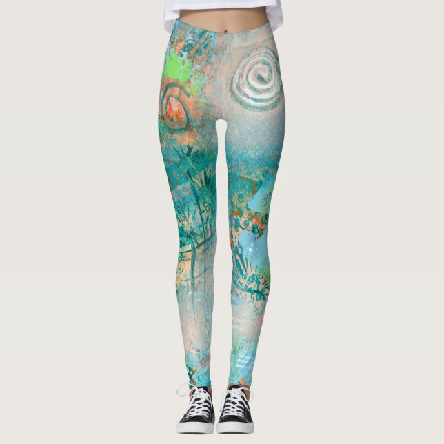 Leggings Guêtres de "mirage" (Devant)
