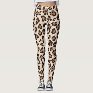 Leggings Guêtres de mode de l'empreinte de léopard des