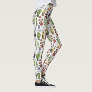 Leggings Guêtres de motif de salade