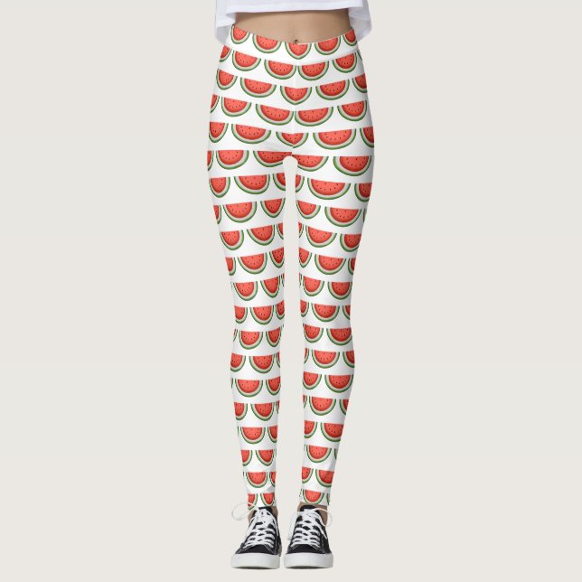 Leggings Guêtres de pastèque (Devant)