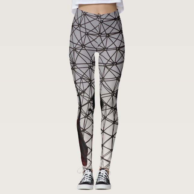 Leggings Guêtres de paumes de dragon (Devant)