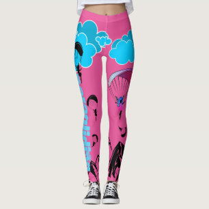 Leggings Guêtres de paysage de lutin de parapentisme