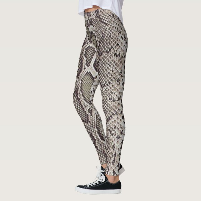 Leggings Guêtres de peau de serpent de constricteur de boa (Gauche)