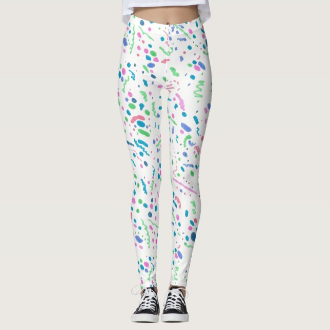 Leggings Guêtres de peinture d'éclaboussure (Devant)