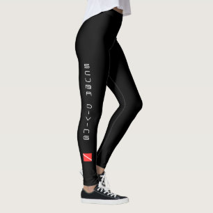 LEGGINGS GUÊTRES DE PLONGÉE À L'AIR, DRAPEAU DE PLONGEUR