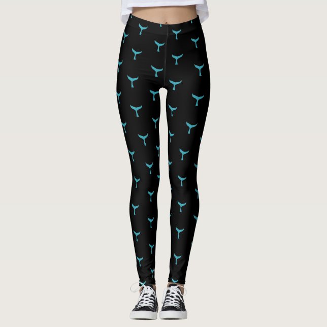 Leggings Guêtres de queue de baleine (Devant)
