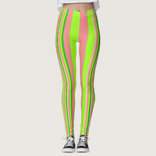 Leggings Guêtres de rayure de pastèque
