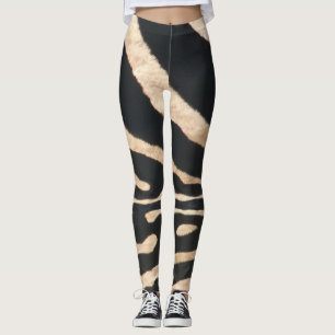 Leggings Guêtres de rayure de zèbre