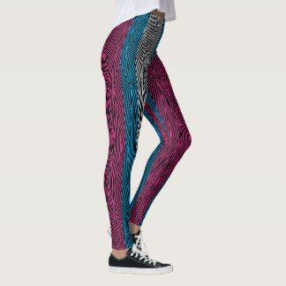 Leggings Guêtres de Rex d'arc-en-ciel rétros : Drapeau de