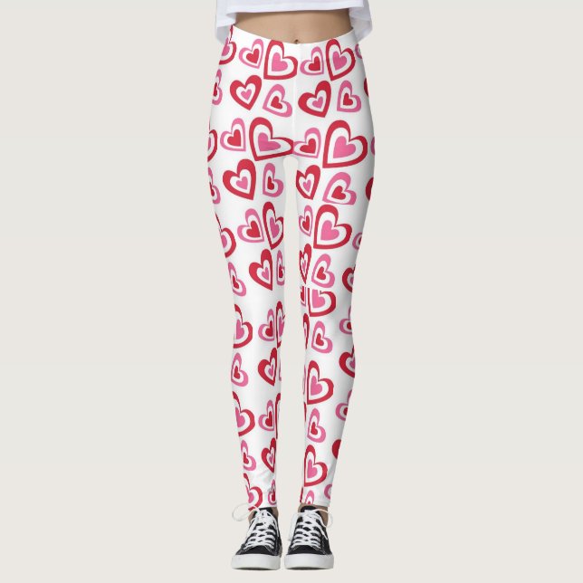Leggings Guêtres de Saint-Valentin (Devant)